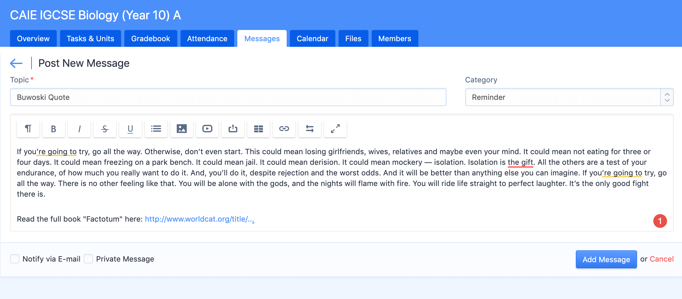 Curriculum First V3 78 c1 messages