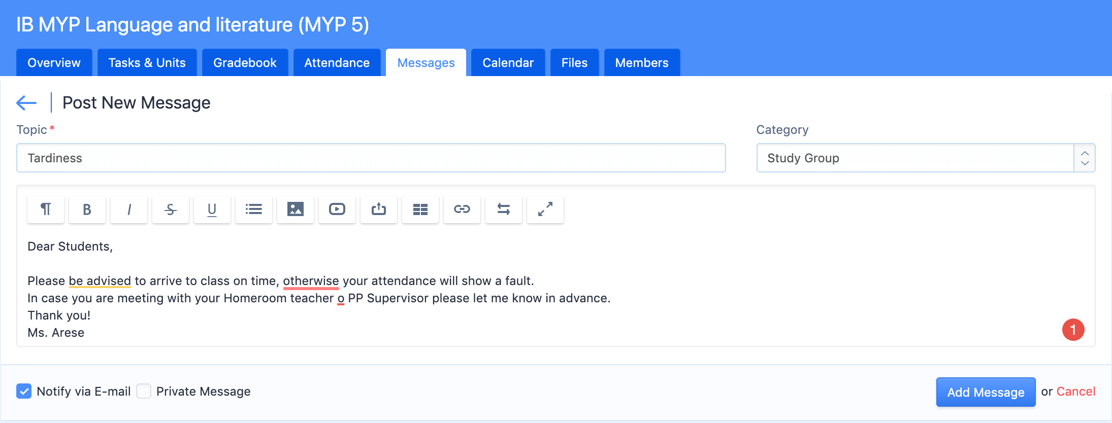 Middle Years v3 71 myp messages