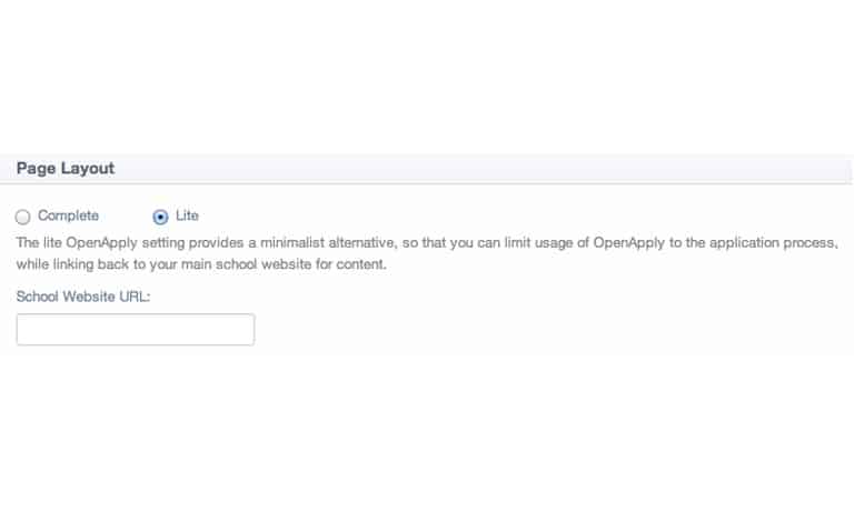 OpenApply Lite