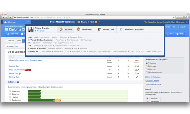 Navigating the New ManageBac Demo Account