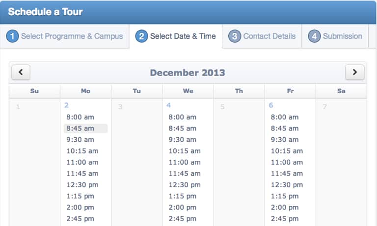 g&m tours schedule