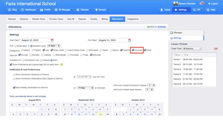 Marking Student Attendance as ‘Excused’