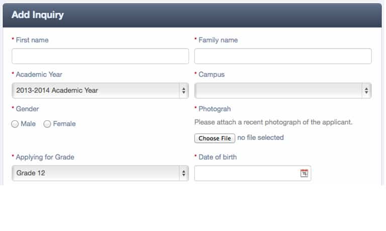 Adding Inquiries as an Admin