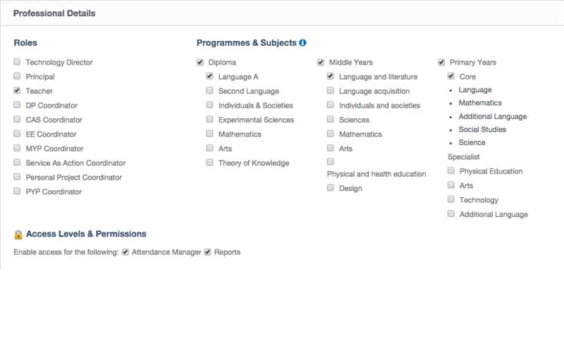 New Permission Levels for Reports & Attendance