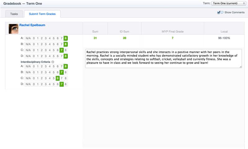 Interdisciplinary Assessment Now Available for MYP Classes