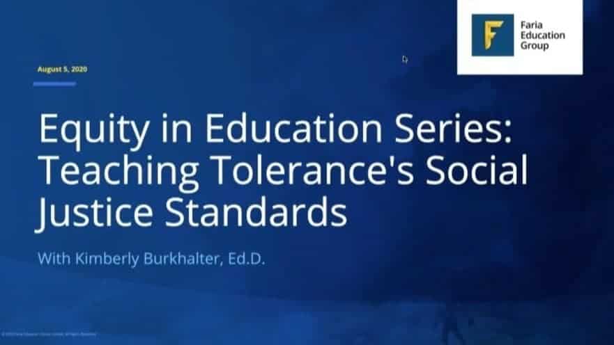 教育公平系列: Teaching Tolerance(教育宽容组织)的社会正义标准
