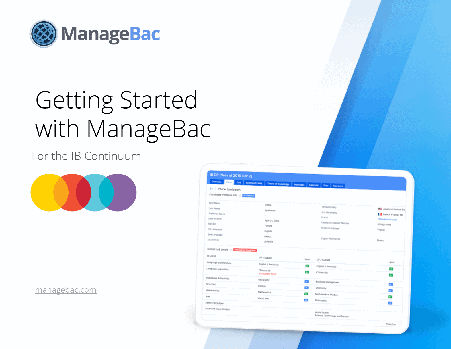 ManageBac系统设置操作手册: IB一贯制项目