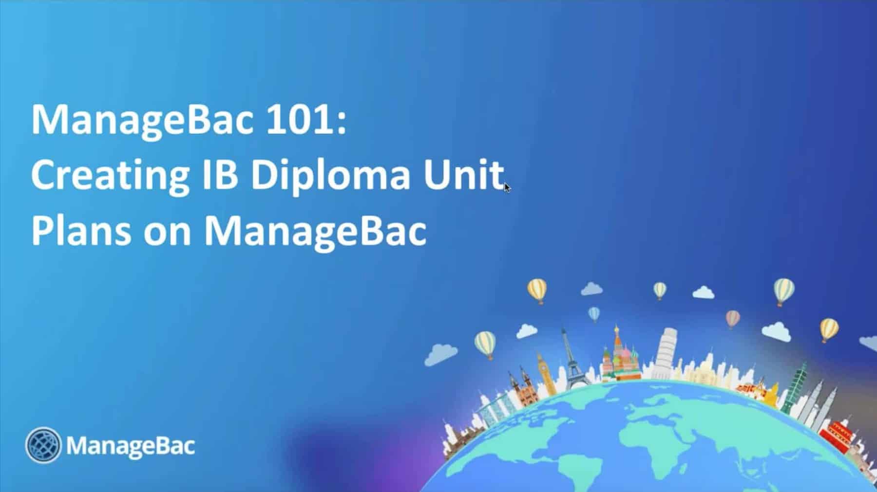 如何使用ManageBac创建DP单元教案 (ManageBac 101)