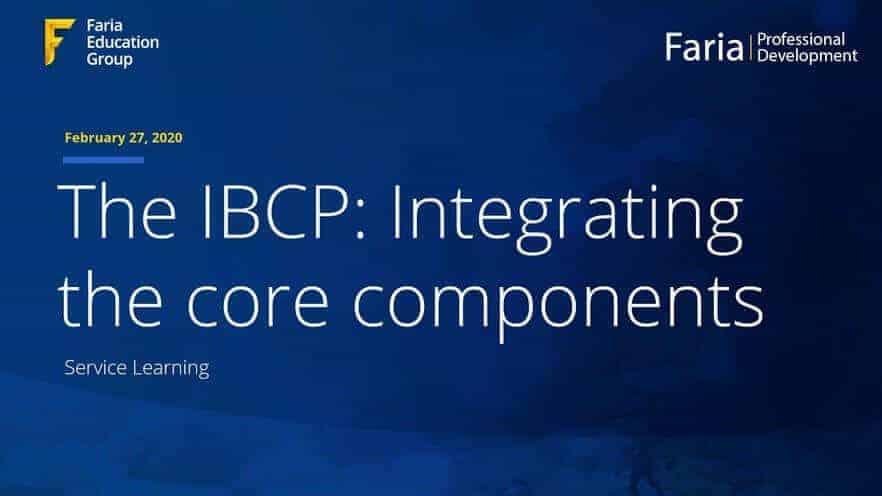 IB CP: 整合核心课程 - 服务式学习
