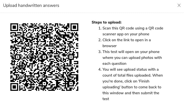 AssessPrep v2 34 upload handwritten answer