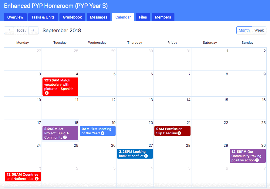 Primary Years v4 68 PYP Learning Calendar