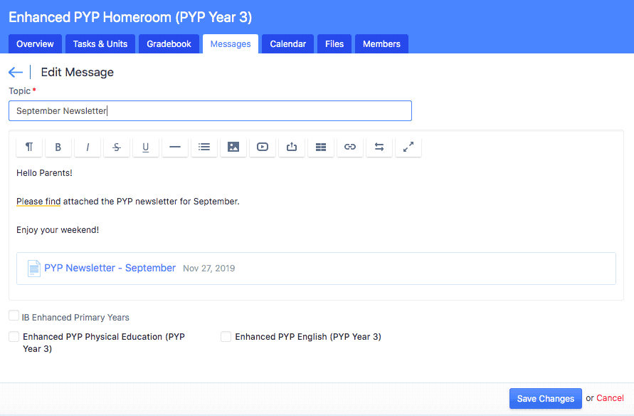 Primary Years v4 69 PYP Learning Messages