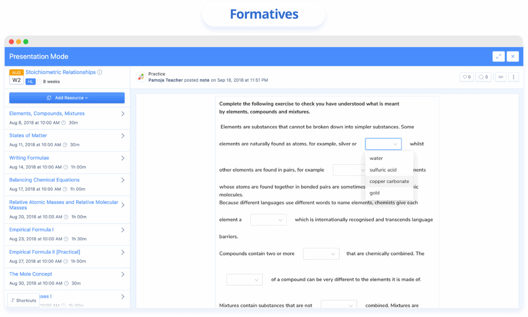 Formatives 1